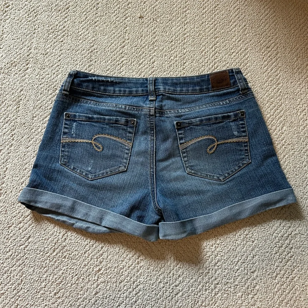 vintage justice denim mini shorts